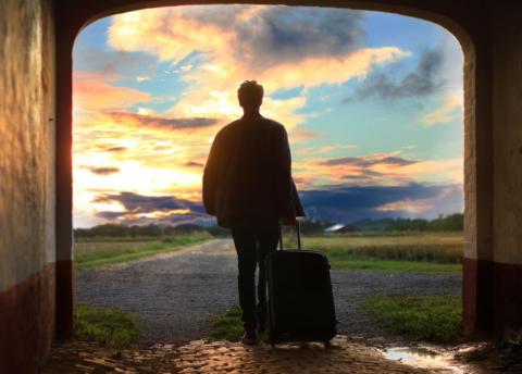 Man with Suitcase